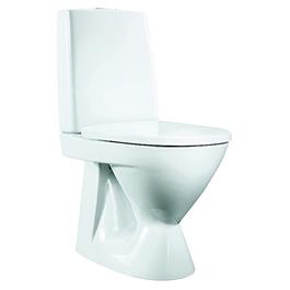 IDO Seven D 10 toilet med S-lås wc-stol til lim-montering